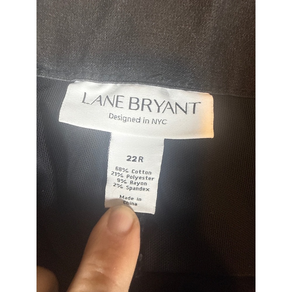 Lane Bryant Black Straight Leg Stretch Jeans Size 22R - Picture 6 of 7